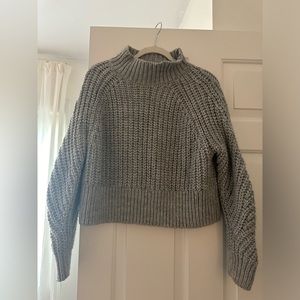 H&M knit sweater. Size S. Steel blue color